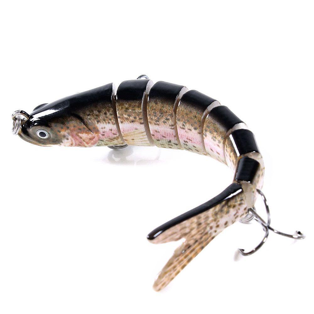 MAG 1 Mồi Câu Cá 7 Khúc Có Mắt Sống Động