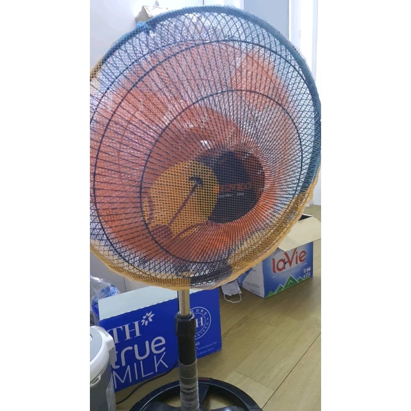 Lưới bọc quạt máy dày dặn SIZE TO an toàn cho bé
