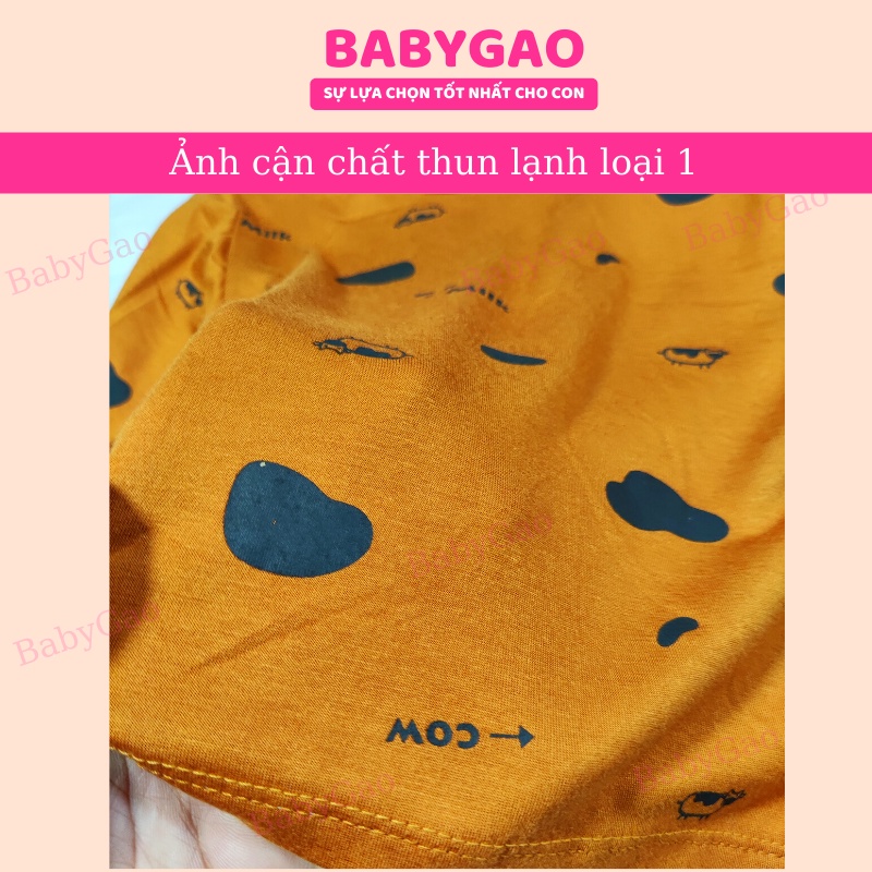 Đồ Bộ Bé Trai Bé Gái Vải Thun Lạnh Họa Tiết Bò Sữa Minkymom, Quần Áo Trẻ Em - Bộ Dài Tay Cho Bé Mặc Ngủ Điều Hòa BabyGao