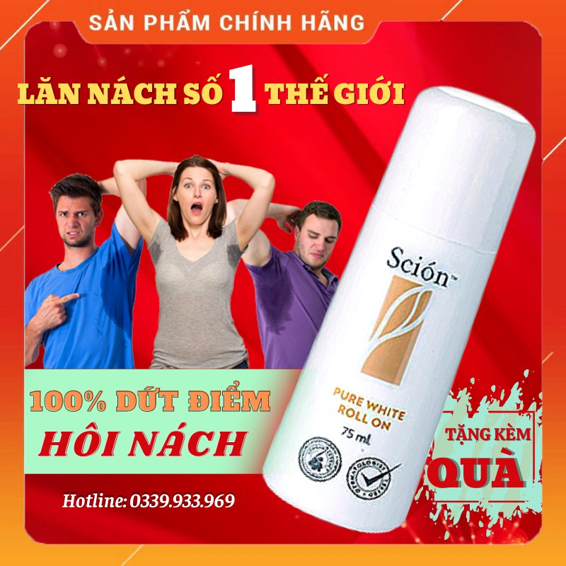 Lăn Nách Scion Nuskin Chính Hãng Mẫu Mới - Khử Mùi Hôi Nách Hôi Chân 75ml