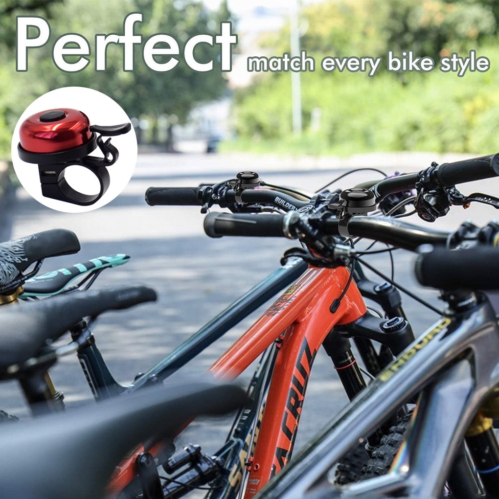 [double]2pcs Bike Bell Handlebar Loud Sound Siren Mountain Road Cycling Aluminum Alloy Alarm Ring Bicycle Accessory