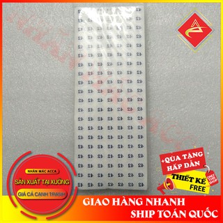 TEM DÁN SIZE SỐ QUẦN ÁO , GIẦY DÉP, DECAN DÁN
