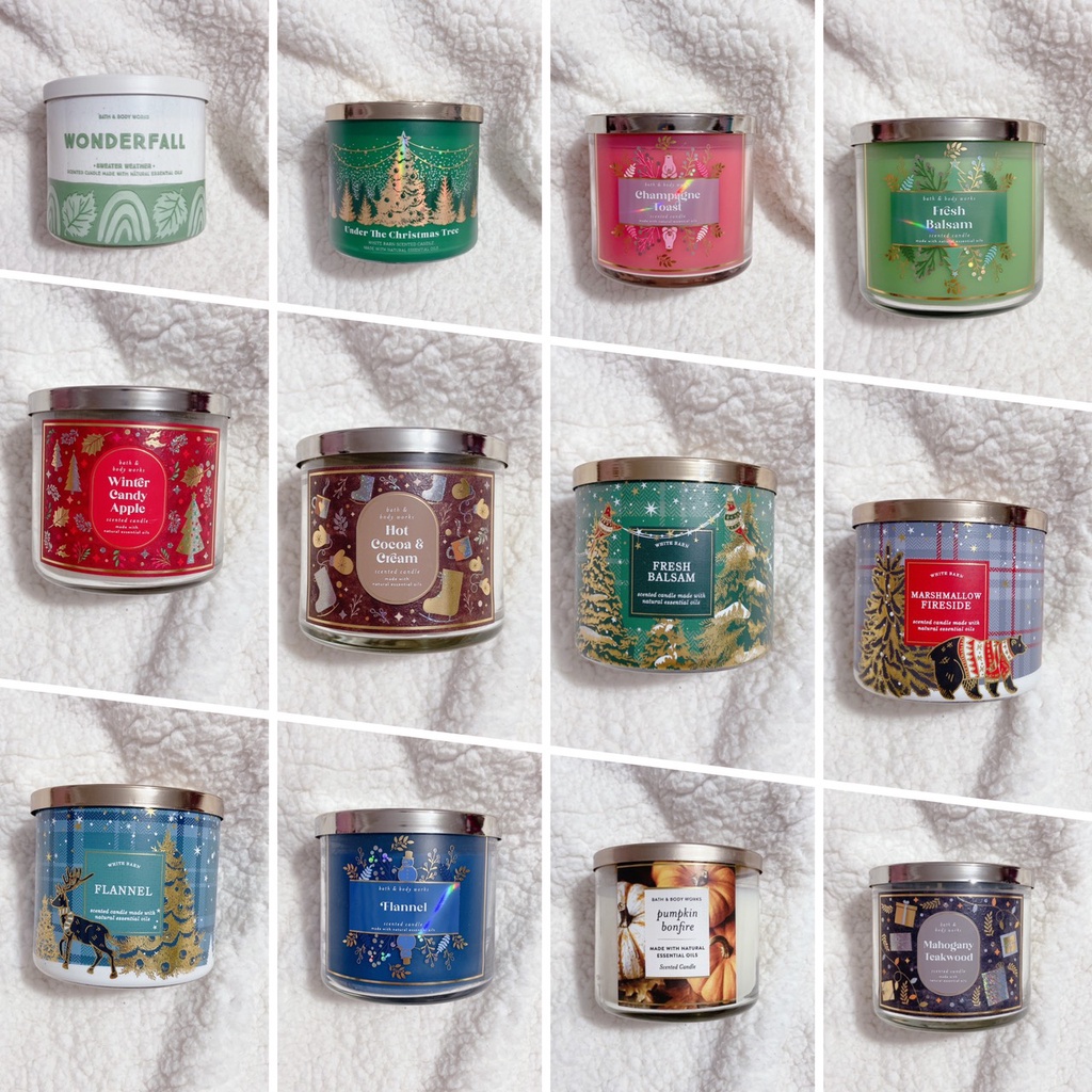 Palo Santo Comfort Spearmint Nến thơm 3 tim Bath &amp; Body Works 3 wick BBW 411gr nhiều mùi hot 2020 YBS Store Chuẩn Bill