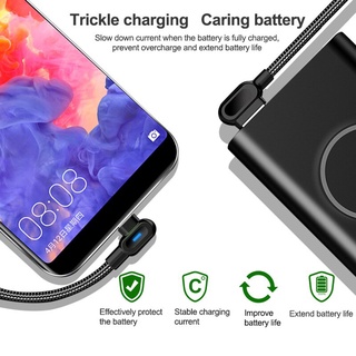 Dây Cáp Sạc Nhanh Orf 1M 90 Độ Cổng Micro USB Type C Cho iPhone Android