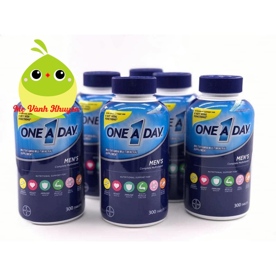 Vitamin tổng hợp One A Day Men's/Women's Multivitamin, Mỹ (300v) | Thế Giới Skin Care
