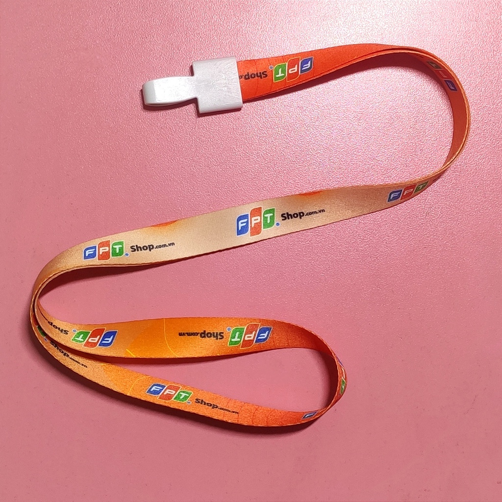 Combo 10 Dây đeo thẻ in logo, nội dung theo yêu cầu.