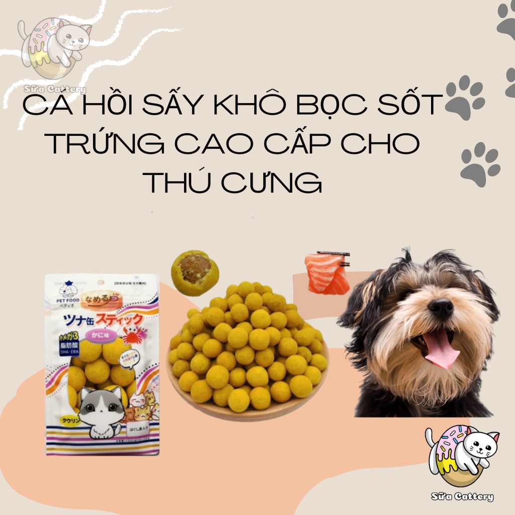 Cá hồi sấy khô cao cấp cho thú cưng bổ sung dinh dưỡng