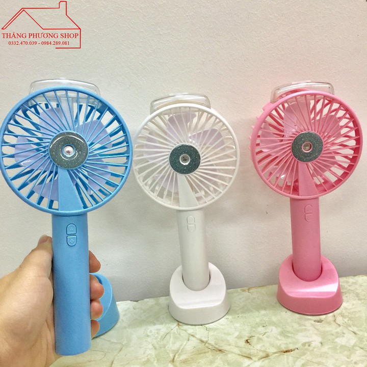QUẠT PHUN SƯƠNG Cầm Tay Quạt Mini Tích Điện Phun Sương Hơi Nước Tạo Ẩm 1200mAh - QUẠT PHUN SƯƠNG TINH DẦU  - Hàng Chuẩn | BigBuy360 - bigbuy360.vn