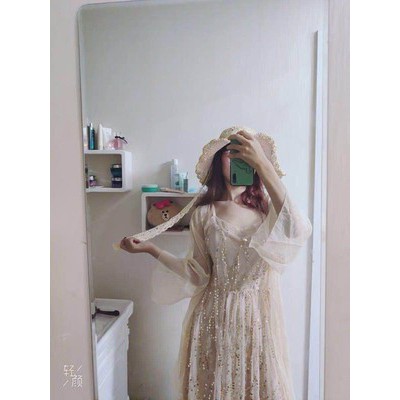 Áo choàng voan mỏng cho mùa hè/ Áo choàng đi biển (SẴN ĐEN) | BigBuy360 - bigbuy360.vn