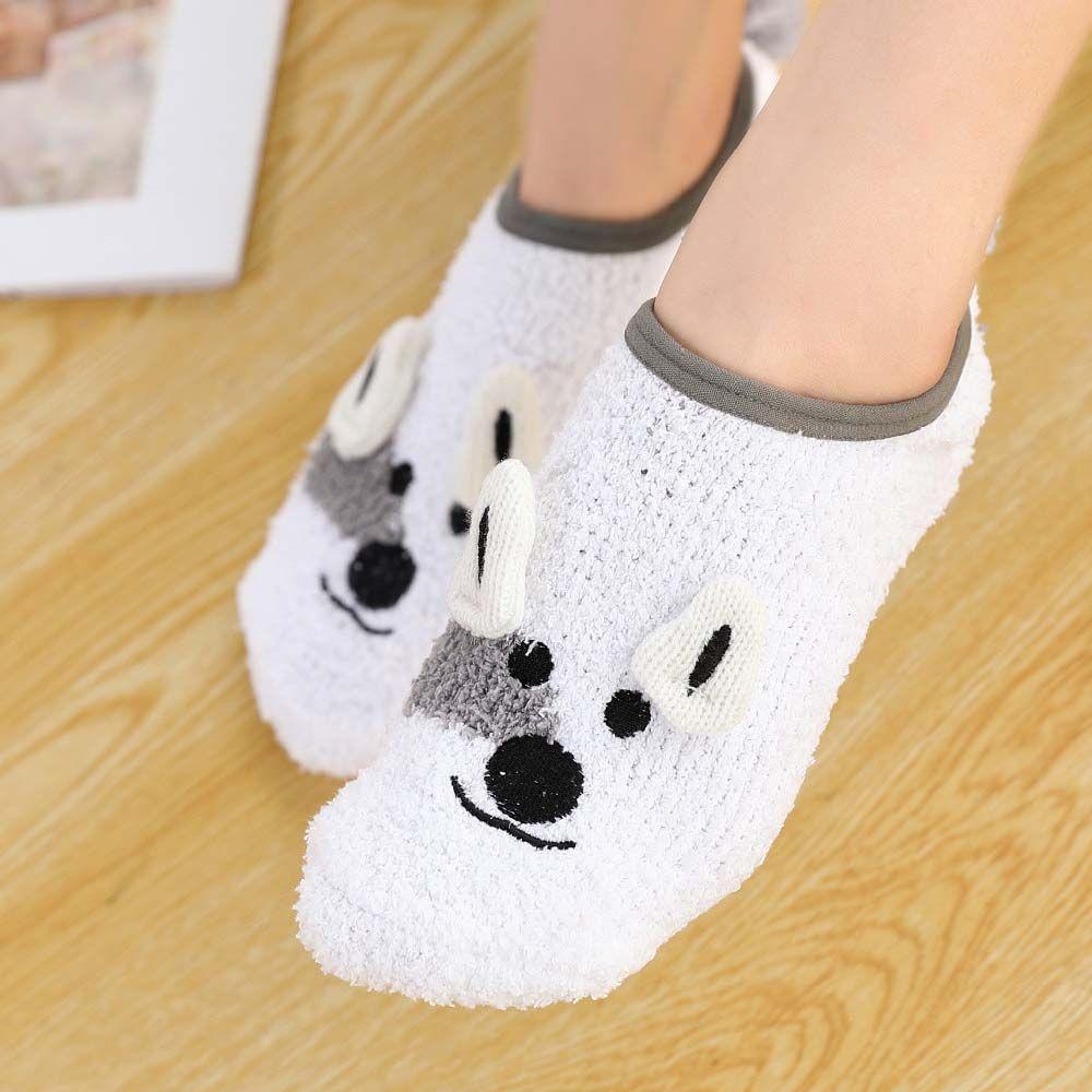 Tất Ngủ Nữ In Hình Động Vật Hoạt Hình 3D Dễ Thương