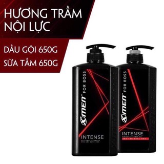 Combo Dầu gội và Sưa Tắm nước hoa X-Men for Boss Intense 650g
