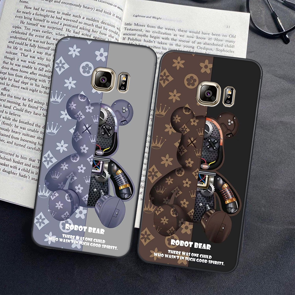 Ốp lưng Samsung Galaxy NOTE 5  in hình Gấu nâu - hồng, Gấu Be@rick  cực CUTE, DỄ THƯƠNG