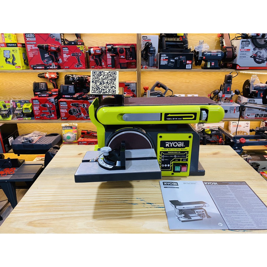 MÁY CHÀ NHÁM BÀN ĐAI VÀ ĐĨA RYOBI RBDS4601G HÀNG MỚI 100%