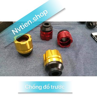 Gù chống đổ phuộc trước nhôm CNC Rizoma xe máy loại xịn - gắn mọi loại xe