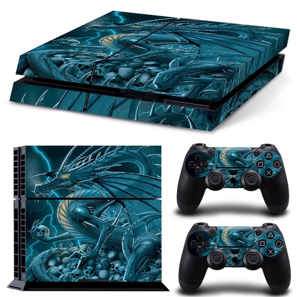 Decal dán hình con rồng độc đáo bảo vệ cho bộ điều khiển và tay cầm chơi game ps4 playstation 4