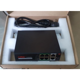 Bộ chia poe onv cấp nguồn lan 4 cổng.