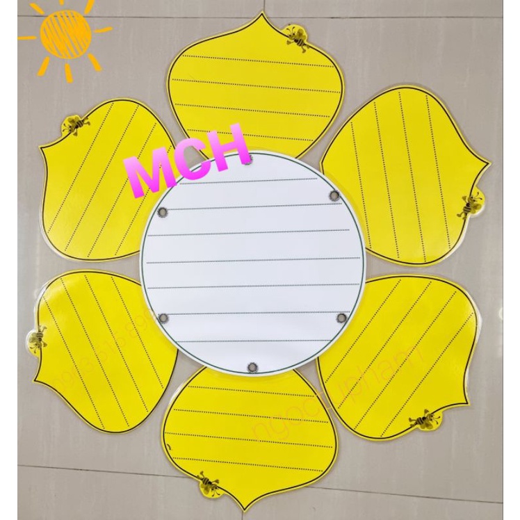 💥 "Bảng nhóm 6 xoay đa năng Nhị Tròn trắng" Đủ màu sắc.