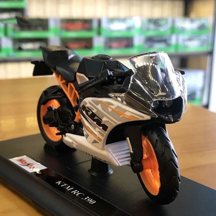 XE MÔ HÌNH - MOTO KTM RC 390 - MAISTO tỷ lệ 1:18