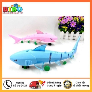 Đồ chơi cá mập cá heo hát baby shark chạy pin có nhạc, đèn cho bé