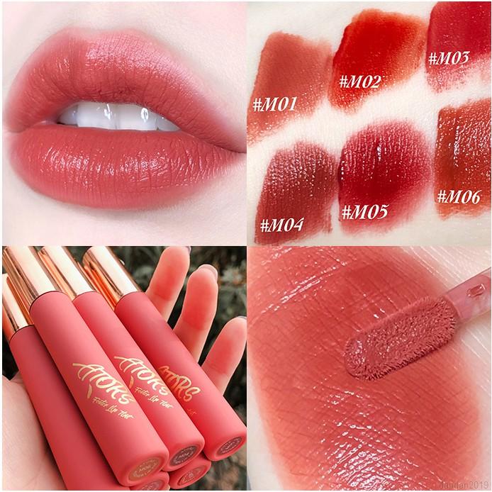 [Hàng mới về] Son môi lì chống thấm nước chất nhung mềm mịn không dính cốc