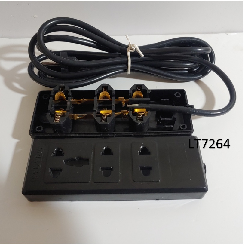Ổ cắm điện 3 lỗ cắm có dây kéo dài 1500W Vimax dây 3m-5m