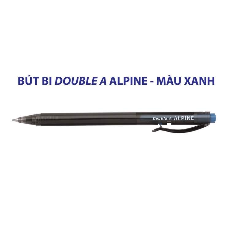 Hộp 12 bút bi Double A Alpine nét 0.7mm - mực xanh