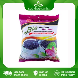 Bột mè đen hạt sen Bích Chi có đường - 350g/bịch - Hàng chính hãng