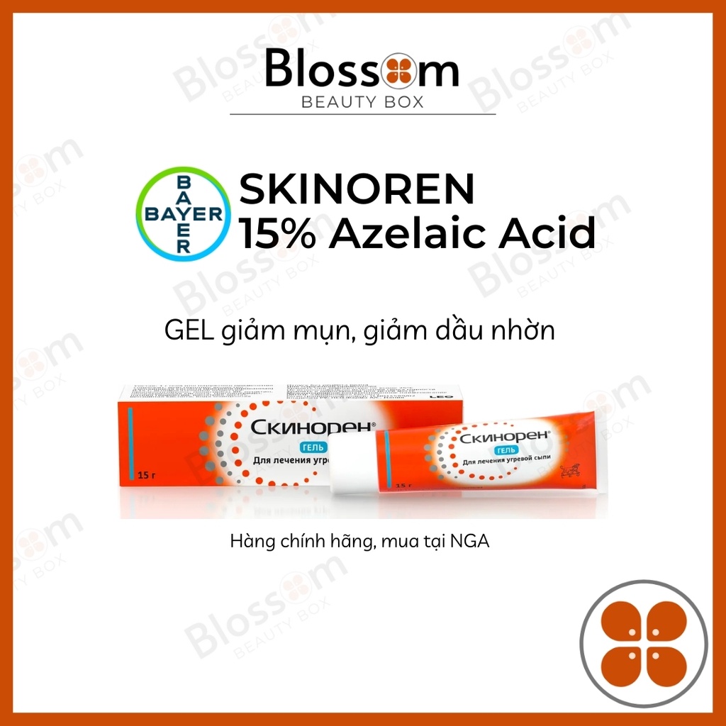 Kem dưỡng gel SKINOREN giảm mụn, nám chứa Azelaic Acid