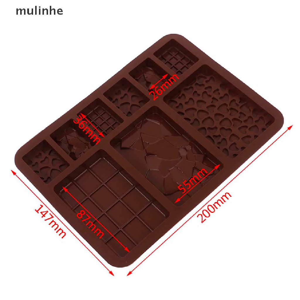 Khuôn Silicone Làm Gạch Lát Bánh Không Dính