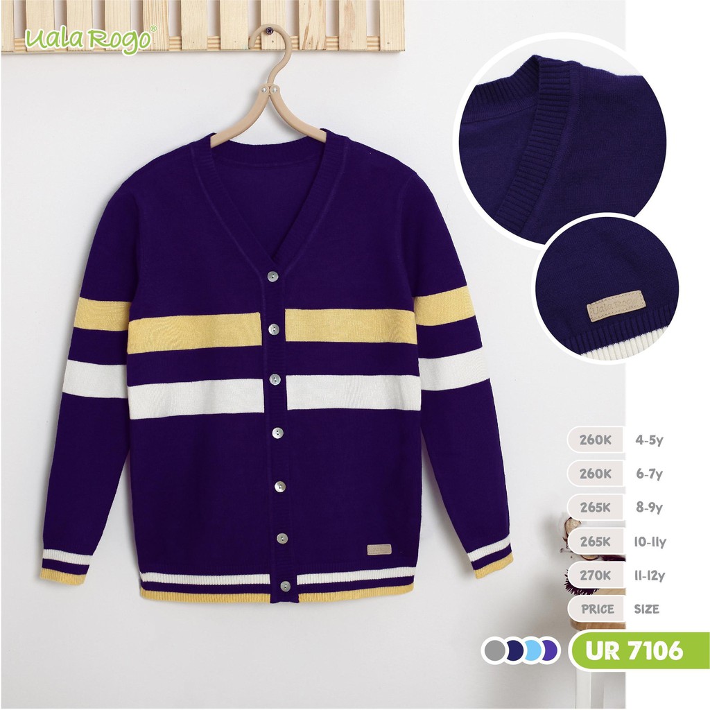 [CHÍNH HÃNG] Áo len cardigan trẻ em UR7106 Uala Rogo