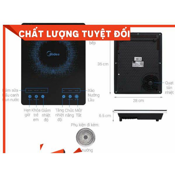 Bếp Hồng Ngoại Midea MIR-T2018DC