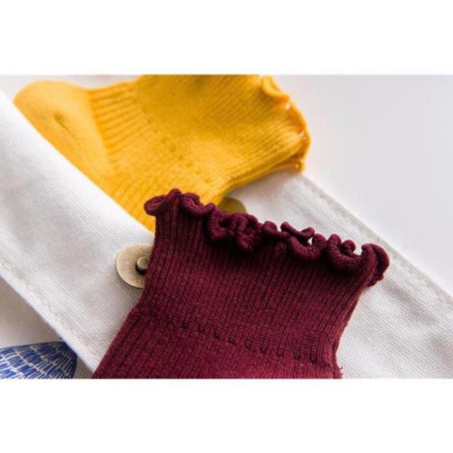 Tất Cao Bèo Tất Cổ Cao Cotton Họa Tiết Cá Tính Phong Cách Đường Phố Hot Trend Tất Cổ Cao Cặp Đôi Ulzzang Thời Trang