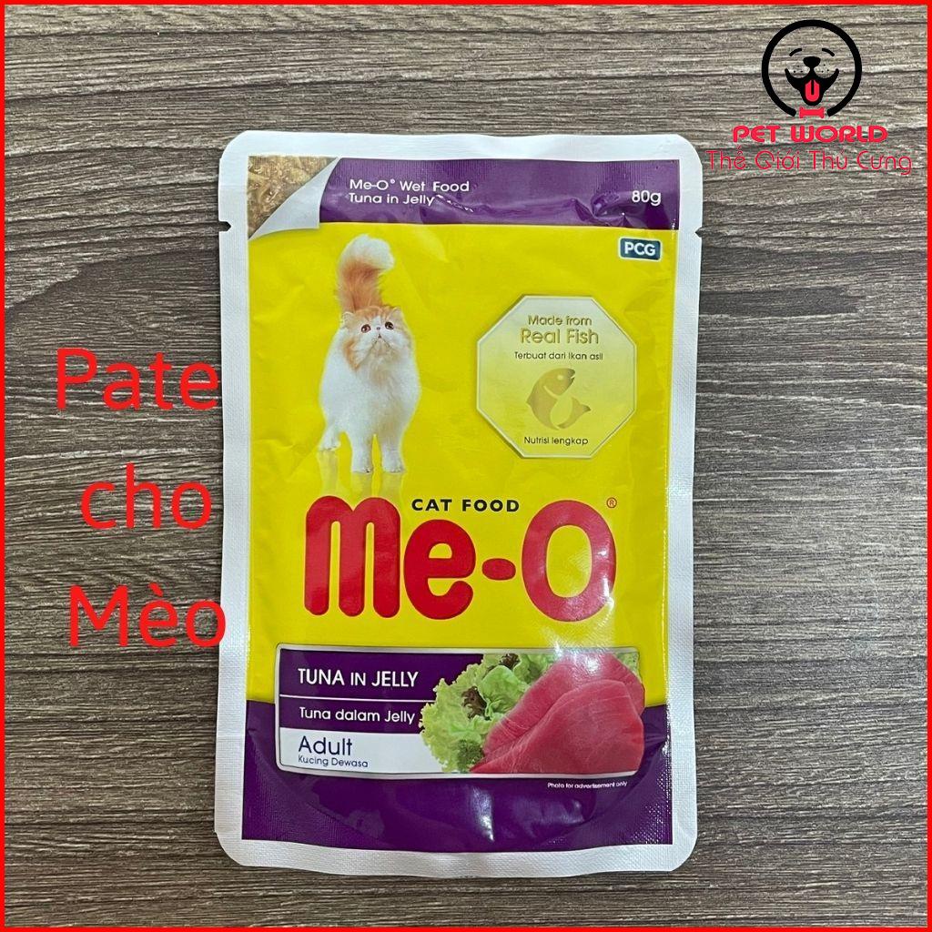 Pate Me-o cho mèo gói 80g - Thức Ăn Dinh Dưỡng Cho Mèo Pate Mèo 5 vị Thái Lan