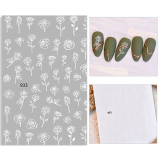 Sticker dán móng tay , sticker hình hoa hồng - CA-ME-DD-DH-CB