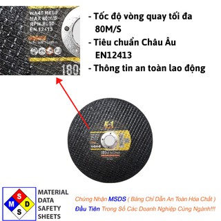 ĐÁ CẮT SẮT 180 màu đen thương hiệu K1