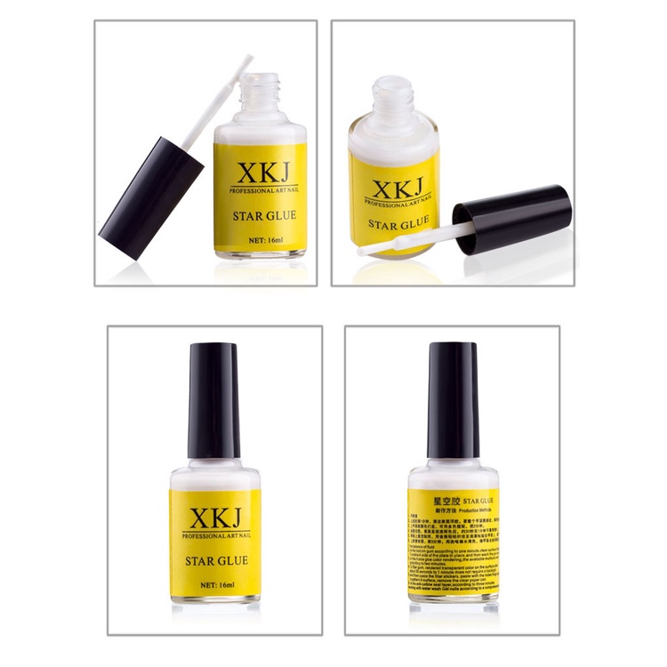 Keo dán foil nail XKJ 16ml , gel gắn dính foil móng tay chuyên dụng