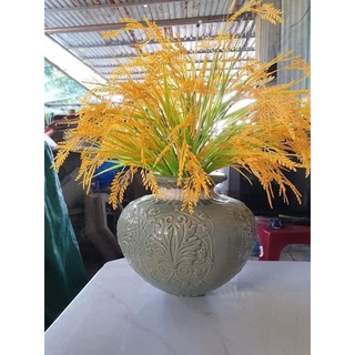 cụm lúa giả trang trí,cụm lúa ngắn trang trí bàn thờ