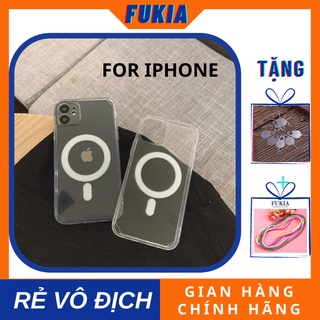 Ốp Likgus trong chống ố vàng hỗ trợ sạc  𝐌𝐀𝐆𝐒𝐀𝐅𝐄 dành cho iphone 12/ 12 pro/ 12 promax