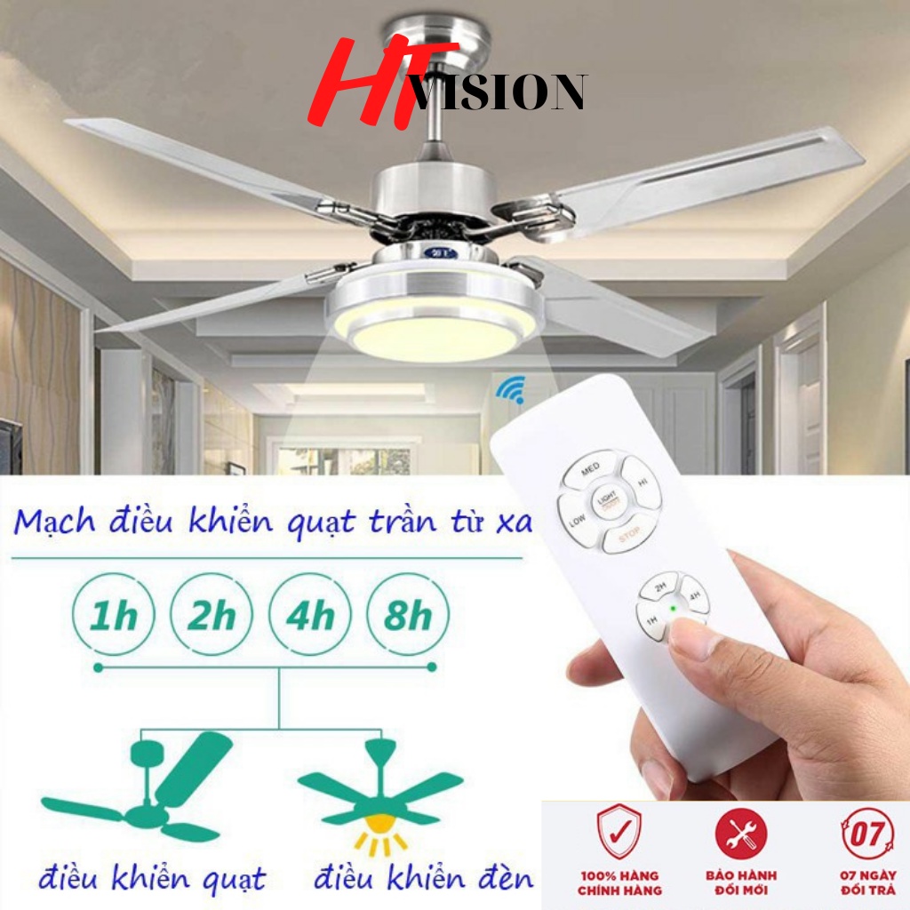 [ELHATOP11 giảm 9% tối đa 1TR5] Bộ mạch quạt điều khiển quạt trần từ xa cho quạ, 220v.
