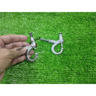 Cặp móc bấm treo đồ cho xe máy ốc 6li