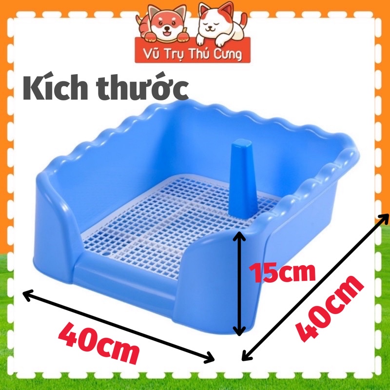 Khay vệ sinh cho Chó, có thành cao chống văng nước, hình chữ U