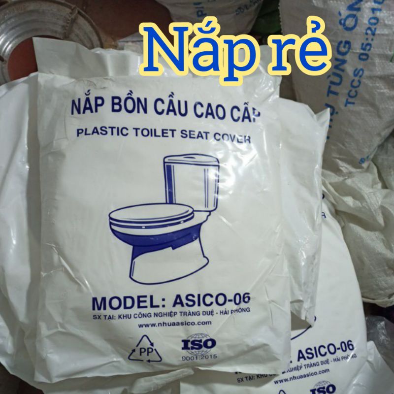 Nắp bồn cầu , bồn cầu ASICO bằng nhựa dùng cho bệt 2 khối