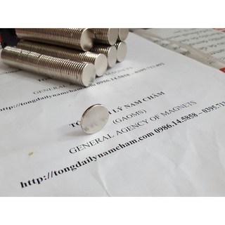 Nam châm đất hiếm lực hút mạnh 20x2mm