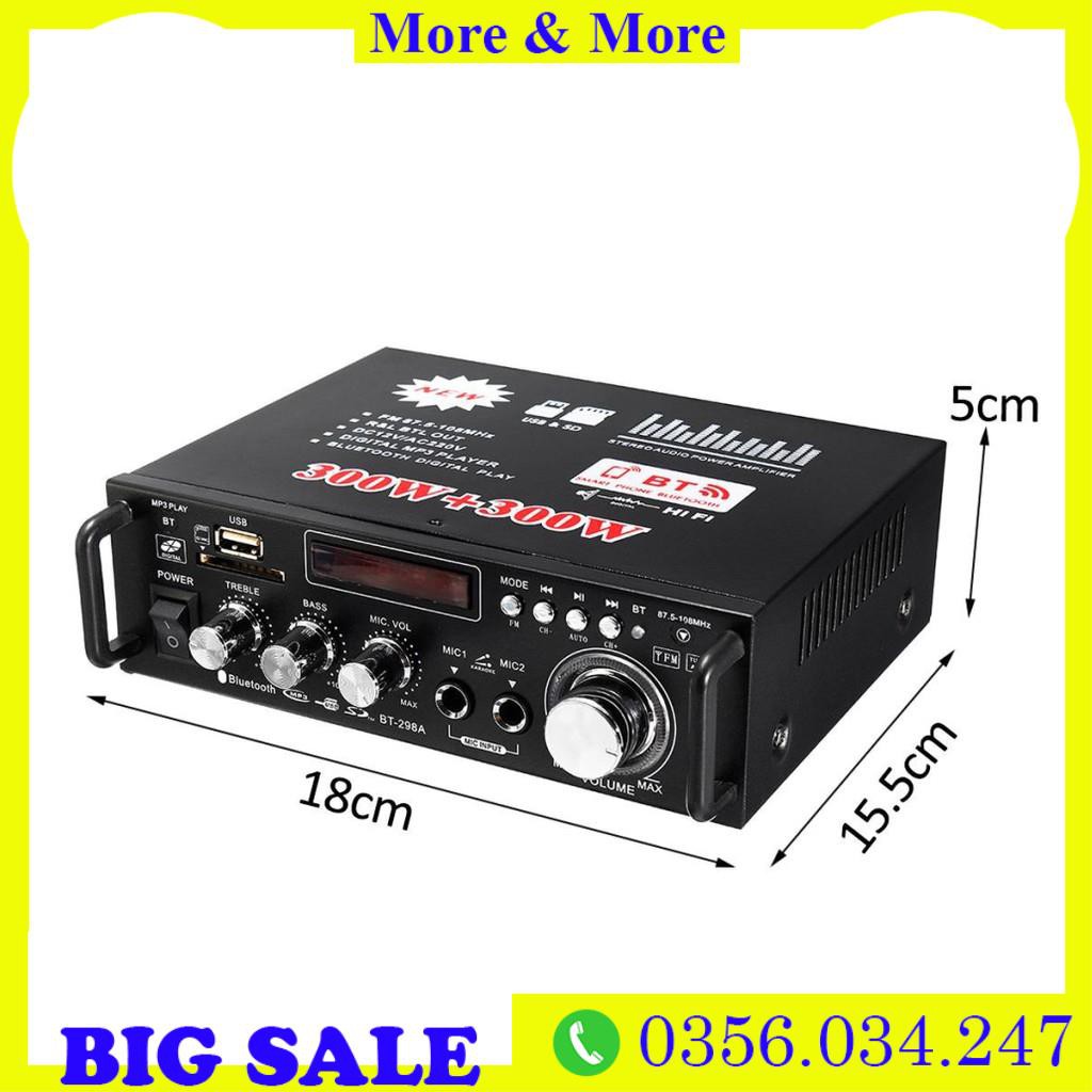 ⭐ Amplifier Bluetooth FM Radio Car Home 600W ⭐  Ampli Mini Loa Amly Bluetooth BT309A 800W Âm thanh Cao Cấp ⭐ Freeship b