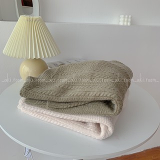 Áo len thừng trơn cổ tròn