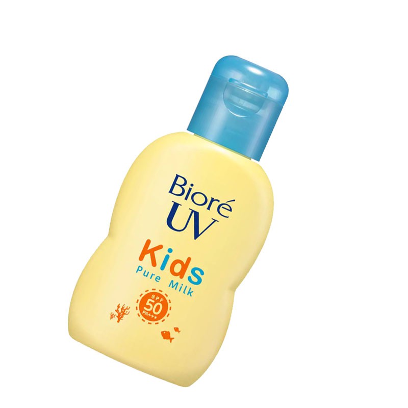 Quà - Sữa chống nắng Biore UV Kids Pure Milk dịu nhẻ cho trẻ em SPF50+ PA+++ 70ml