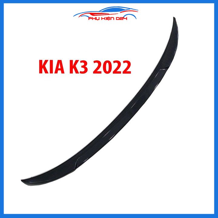 Đuôi gió sau xe liền cốp K3 2022-2023 vân Cacbon