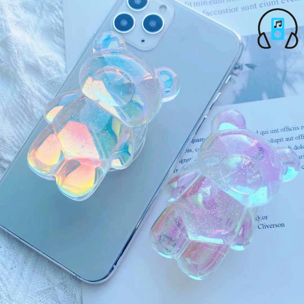 Giá đỡ điện thoại hình gấu dễ thương tùy chọn màu sắc