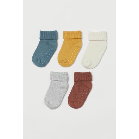 Set 5 đôi tất chống trơn bé trai gái Hm auth