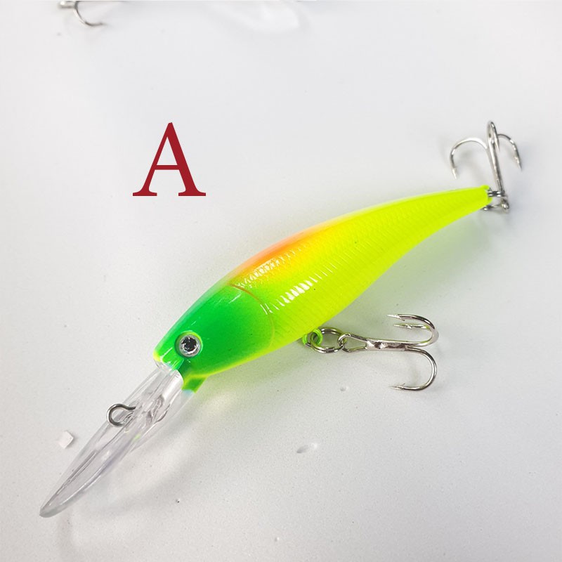 *caucativi* ( ) Mồi câu lure cá giả 9cm 7g mồi lure cá lóc, cá chẽm, rô phi mua 5 con tặng hộp đựng M11 ( )